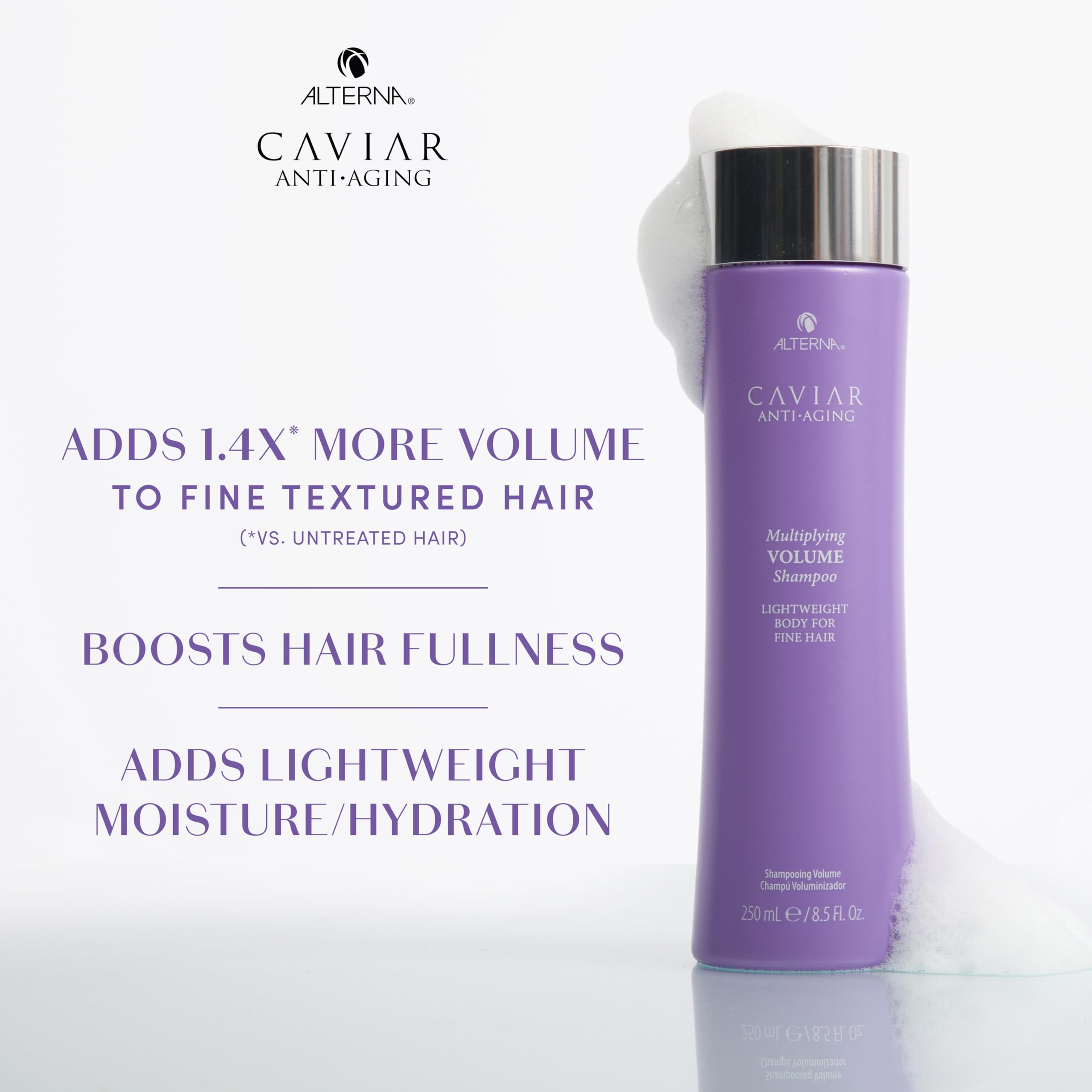 Alterna Caviar Anti-Aging Multiplying Volume Shampoo, 8.5 Fl Oz